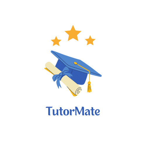 Blue and Yellow Modern Education Logo